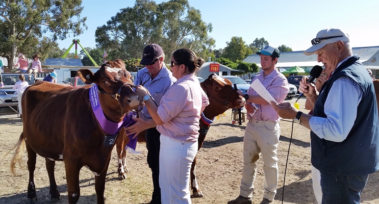 20150321 100925 Juv for website Ken announcing Brett giving out ribbons